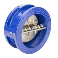 Обратный клапан двухстворчатый межфланцевый REON тип RSV32-T DN100 PN16